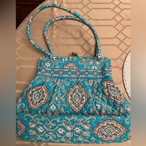 Vera Bradley Totally Turquoise Turnlock Purse